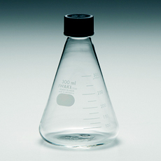 Flask,Erlenmeyer,Graduated,with Screw Cap